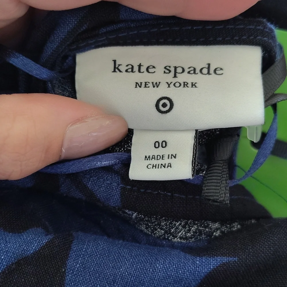 NWT Kate Spade X Target Women’s Size 00 Floral One Shoulder Linen Blend Jumpsuit